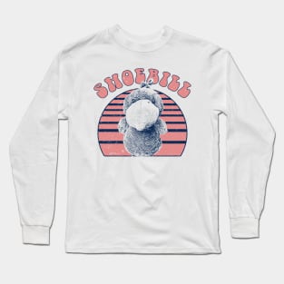 Shoebill Retro Long Sleeve T-Shirt